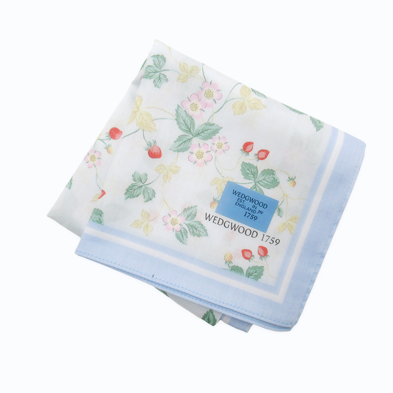 WEDWOOD プリントハンカチ WWDL51000＊BL